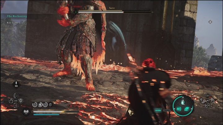 Surtr mimo swojej wielkości, jest dość zwinny - AC Valhalla Świt Ragnaroku: Czas sądu (The Reckoning) - opis przejścia - Assassins Creed Valhalla - poradnik do gry