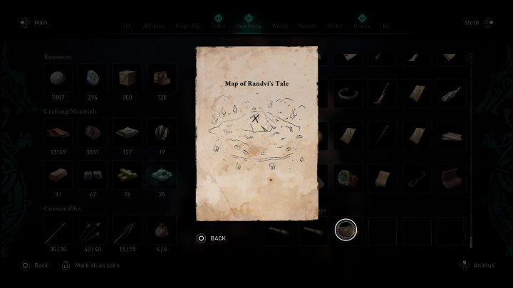 Nagroda: 250 tytanu - AC Valhalla Świt Ragnaroku: Mapy skarbów - opis i lokalizacja sekretów - Assassins Creed Valhalla - poradnik do gry