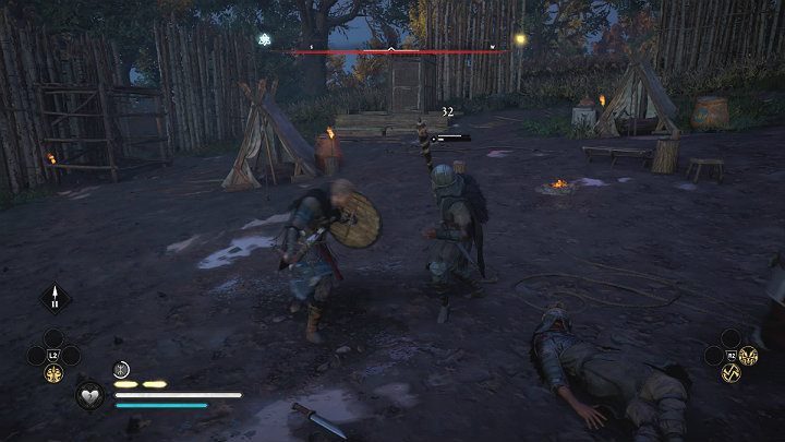 Po rozmowie mężczyzna zacznie biec z dala od obozu w tylko jemu znanym kierunku - biegnij za nim i poczekaj aż dotrze do celu - Assassins Creed Valhalla: Niedola skalda/A Skalds Lament - solucja - Assassins Creed Valhalla - poradnik do gry