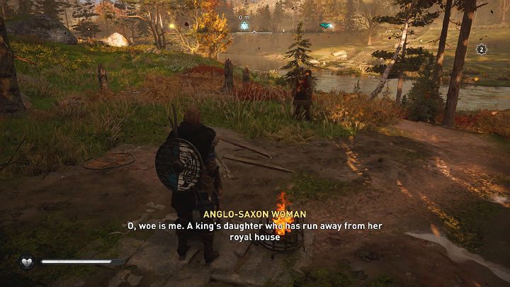 Stań w wyznaczonym miejscu przed schodami - Assassins Creed Valhalla: Biała Dama z Tamworth - solucja, opis przejścia - Assassins Creed Valhalla - poradnik do gry