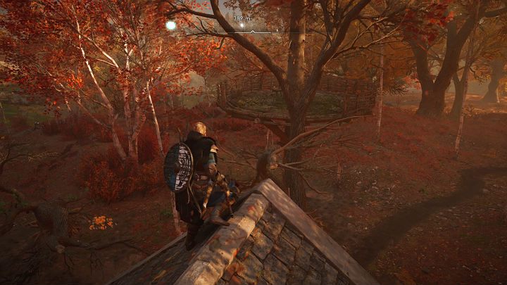 Jeśli nie, za małym budynkiem znajdziesz bocianie gniazdo - wdrap się na nie, by zdobyć wskazówkę - Assassins Creed Valhalla: Klub Miłośników Pięściarstwa - solucja, opis przejścia - Assassins Creed Valhalla - poradnik do gry