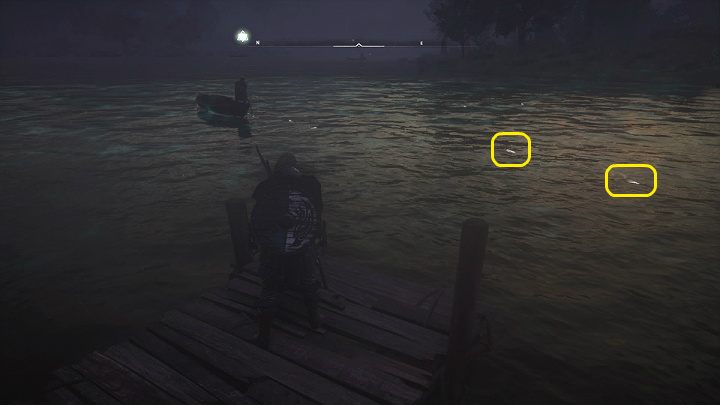 Udaj się na pobliski pomost i za pomocą Wzroku Odyna zlokalizuj ryby - Assassins Creed Valhalla: Sos z Ledecestrescire/Ledecestrescire Sauce - solucja - Assassins Creed Valhalla - poradnik do gry