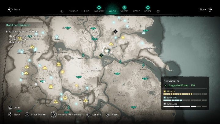 Mapę skarbu znajdziesz idąc na południe od Jorviku - Assassins Creed Valhalla: Mapa skarbów - Eurvicscire, sekrety, lokacje - Assassins Creed Valhalla - poradnik do gry