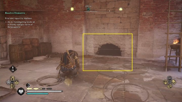 Następnie spójrz na ścianę po prawej stronie - Assassins Creed Valhalla: Zdolności - Eurvicscire, sekrety, lokacje - Assassins Creed Valhalla - poradnik do gry