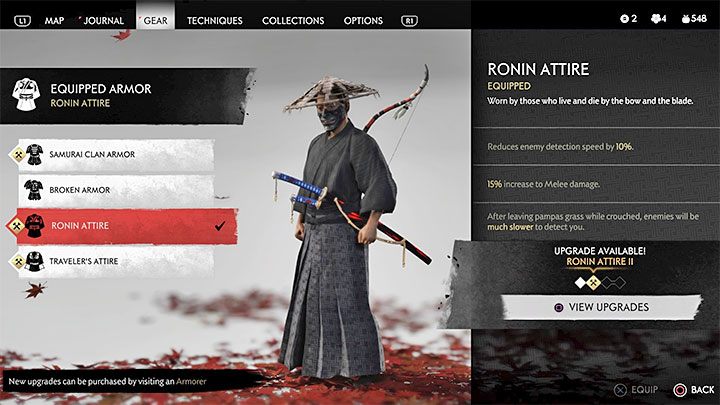 Strój Jina możesz swobodnie zmieniać nie tylko w przerwach między walkami, ale również podczas starć - Ghost of Tsushima: Porady na start - Ghost of Tsushima - poradnik do gry