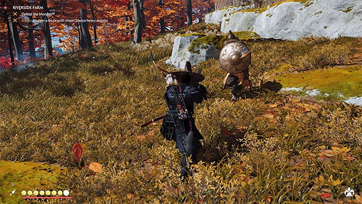 Bardzo ważnym elementem walki są postawy, które dokładniej opisaliśmy w osobnym rozdziale poradnika - Ghost of Tsushima: Walka bezpośrednia - styl Samuraja - Ghost of Tsushima - poradnik do gry