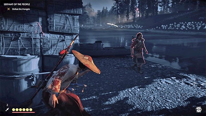 W Ghost of Tsushima pojawiają się znaczniki informujące o możliwym wykryciu - Ghost of Tsushima: Skradanie się - styl Ducha - Ghost of Tsushima - poradnik do gry
