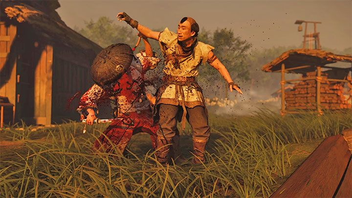 Jin może dokonać cichej eliminacji przede wszystkim po zakradnięciu się od tyłu do przeciwnika - Ghost of Tsushima: Skradanie się - styl Ducha - Ghost of Tsushima - poradnik do gry