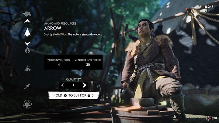 Wyjątkiem od opisanej powyżej reguły są traperzy oraz handlarze oferujące przedmioty kosmetyczne - Ghost of Tsushima: Crafting - Ghost of Tsushima - poradnik do gry