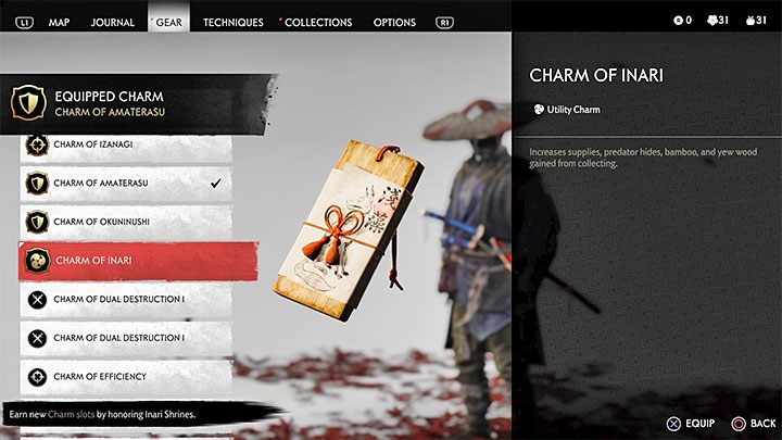 Istnieje sposób na zwiększenie ogólnej liczby odnajdywanych materiałów do craftingu - Ghost of Tsushima: Crafting - Ghost of Tsushima - poradnik do gry