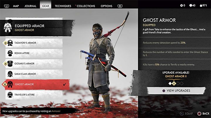 Pierwszą doskonałą zbroją z dalszej części gry jest zbroja Ducha - Ghost of Tsushima: Najlepsze pancerze na start - Ghost of Tsushima - poradnik do gry