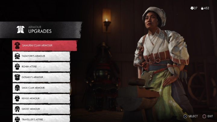 U Płatnerki ulepszysz wszystkie swoje zbroje - Ghost of Tsushima: Handlarze, kupcy - Ghost of Tsushima - poradnik do gry