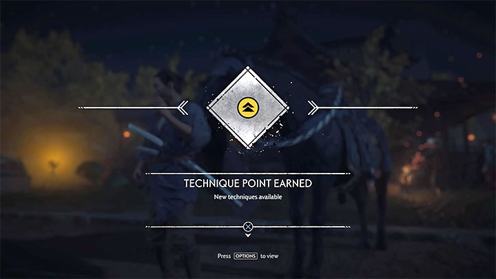 Dla przypomnienia umiejętności kupuje się za punkty techniki - Ghost of Tsushima: Najlepsze umiejętności na start - Ghost of Tsushima - poradnik do gry