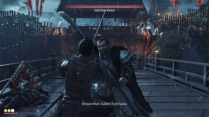 Najważniejszą informacją jest to, że Khana na obecnym stadium kampanii nie możesz pokonać - Ghost of Tsushima: Prolog solucja, opis przejścia - Ghost of Tsushima - poradnik do gry