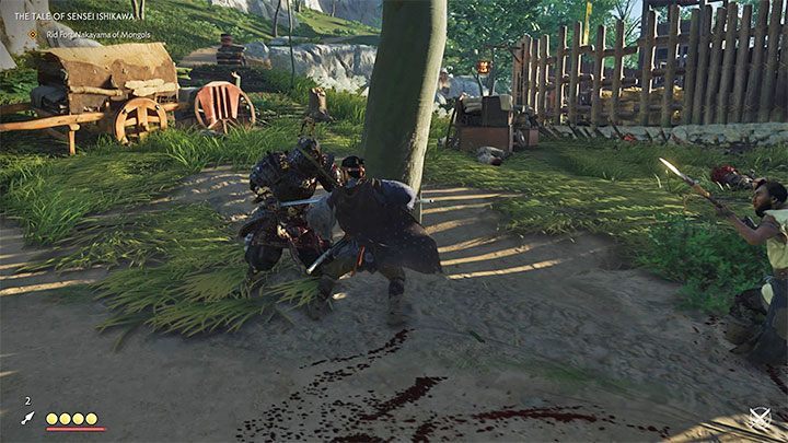 Po rozprawieniu się z patrolem zejdź ze wzgórza i wyrusz w stronę fortu - Ghost of Tsushima: Opowieść Senseia Ishikawy (The Tale of Sensei) solucja - Ghost of Tsushima - poradnik do gry