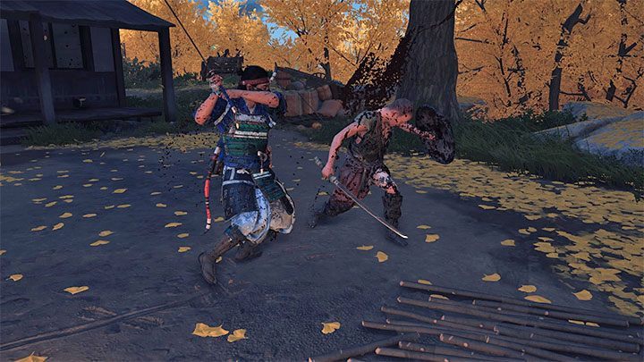 Sogen doprowadzi Jina i Panią Masako do obozowiska przeciwników znajdującego się przy zajeździe - Ghost of Tsushima: Opowieść Pani Masako (The Tale of Lady Masako) solucja - Ghost of Tsushima - poradnik do gry