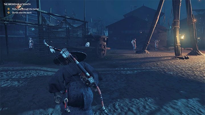 Po podsłuchaniu przesłuchania jednego z niewolników dowiesz się, że więziony kowal Taka zostanie wkrótce stracony - Ghost of Tsushima: Pokonany kowal (The Broken Blacksmith) solucja - Ghost of Tsushima - poradnik do gry