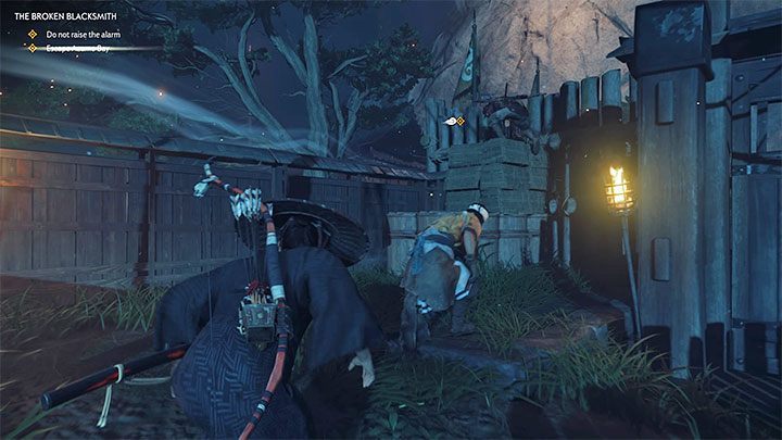 W drodze do północnej bramy nie powinniście napotkać żadnych nowych przeciwników i nie trzeba też skradać się po dachach - Ghost of Tsushima: Pokonany kowal (The Broken Blacksmith) solucja - Ghost of Tsushima - poradnik do gry