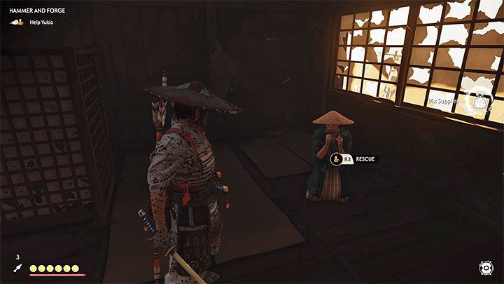 Po zakończonych walkach porozmawiaj z Yuną, a następnie wyrusz za nią do głównego budynku kuźni - Ghost of Tsushima: Młot i kuźnia (Hammer and Forge) solucja, opis przejścia - Ghost of Tsushima - poradnik do gry