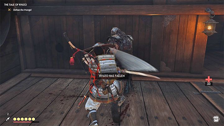 Powróć do miejsca, w którym Jin i Ryuzo wcześniej rozłączyli się (po drodze zaskoczy cię nowy przeciwnik) - Ghost of Tsushima: Opowieść Ryuza (The Tale of Ryuzo) solucja, opis przejścia - Ghost of Tsushima - poradnik do gry