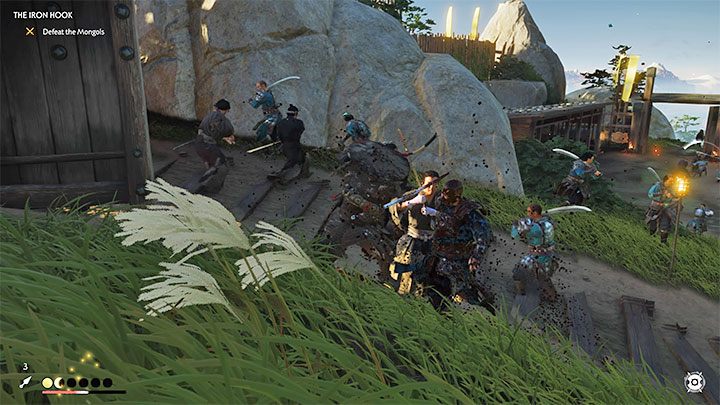 Otwórz bramę prowadzącą do sąsiedniego obszaru fortu - Ghost of Tsushima: Żelazny hak (The Iron Hook) solucja, opis przejścia - Ghost of Tsushima - poradnik do gry
