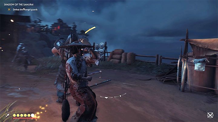 Na górny dziedziniec prowadzi szeroka ścieżka - Ghost of Tsushima: Cień samuraja (Shadow of the Samurai) solucja, opis przejścia - Ghost of Tsushima - poradnik do gry