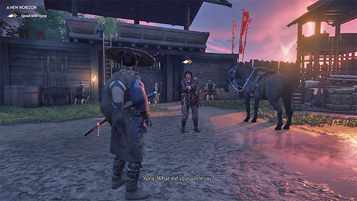 Zadanie to rozpoczyna się automatycznie po ukończeniu głównej misji Cień samuraja i jest swego rodzaju wprowadzeniem do drugiego regionu mapy świata - Toyotama - Ghost of Tsushima: Nowy horyzont (A New Horizon) solucja, opis przejścia - Ghost of Tsushima - poradnik do gry