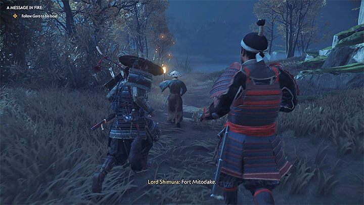 Goro będzie czekał w zaplanowanym miejscu - Ghost of Tsushima: Wiadomość w płomieniach (A Message in Fire) solucja - Ghost of Tsushima - poradnik do gry