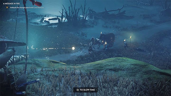 Dotrzesz wraz z Shimurą na niewielkie wzgórze sąsiadujące z drogą - Ghost of Tsushima: Wiadomość w płomieniach (A Message in Fire) solucja - Ghost of Tsushima - poradnik do gry