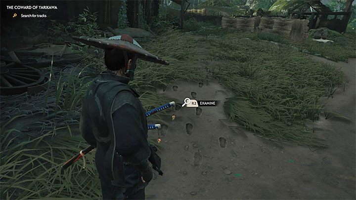 Obok zamordowanych przeciwników znajdziesz małą ścieżkę, na której są ślady stóp - Ghost of Tsushima: Tchórz Yarikawy (The Coward of Yarikawa) solucja - Ghost of Tsushima - poradnik do gry
