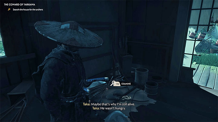 Wejdź do chatki, w której przebywał niedźwiedź po to żeby ją przeszukać - Ghost of Tsushima: Tchórz Yarikawy (The Coward of Yarikawa) solucja - Ghost of Tsushima - poradnik do gry