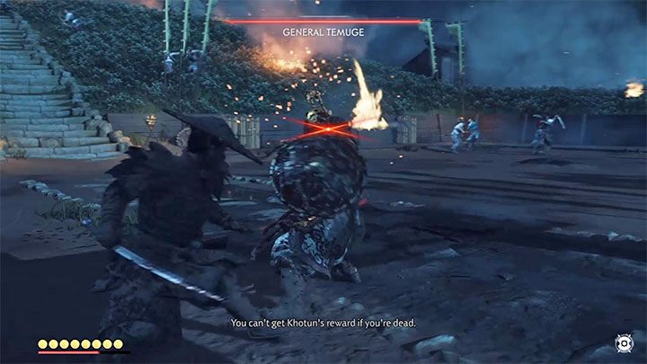 Sama walka z Generałem Temuge nie jest przesadnie skomplikowana - Ghost of Tsushima: Duch Yarikawy (The Ghost of Yarikawa) solucja, opis przejścia - Ghost of Tsushima - poradnik do gry