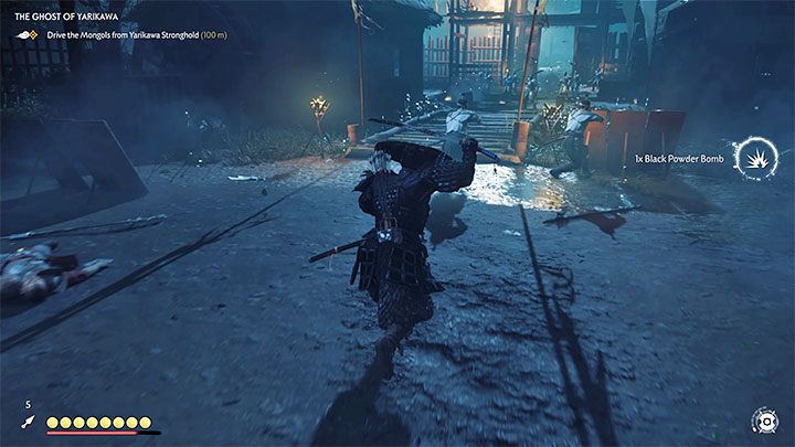 Po tym jak zabijesz kilku pierwszych Mongołów dzięki aktywacji postawy ducha reszta przeciwników rzuci się do ucieczki - Ghost of Tsushima: Duch Yarikawy (The Ghost of Yarikawa) solucja, opis przejścia - Ghost of Tsushima - poradnik do gry
