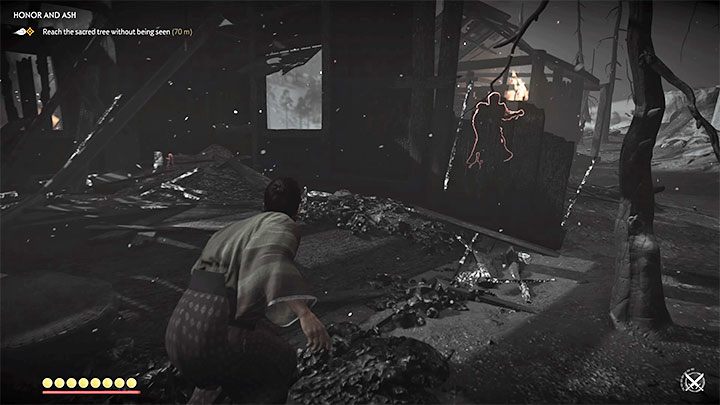 Musisz kontynuować podróż pieszo - pozostawaj na głównej drodze, która znajduje się w nowym regionie Kamiagata - Ghost of Tsushima: Honor i popiół (Honor and Ash) solucja, opis przejścia - Ghost of Tsushima - poradnik do gry