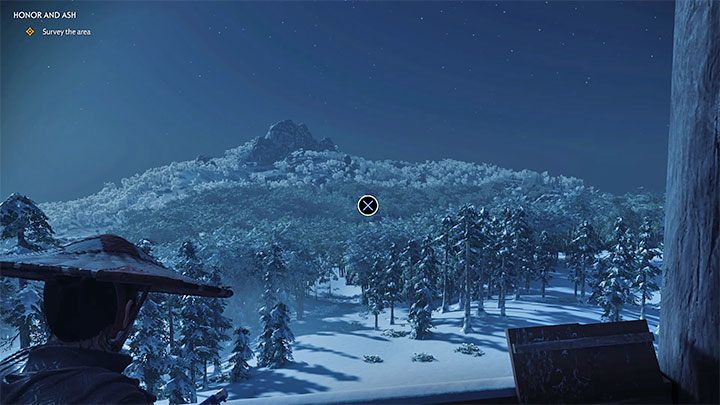 Wyjdź po drabinie na szczyt wieży obserwacyjnej i rozpocznij zwiad - Ghost of Tsushima: Honor i popiół (Honor and Ash) solucja, opis przejścia - Ghost of Tsushima - poradnik do gry