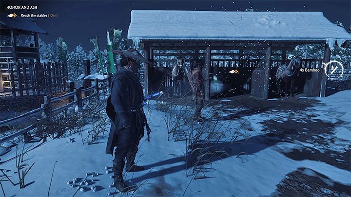 Zejdź z wieży i udaj się do stajni - Ghost of Tsushima: Honor i popiół (Honor and Ash) solucja, opis przejścia - Ghost of Tsushima - poradnik do gry