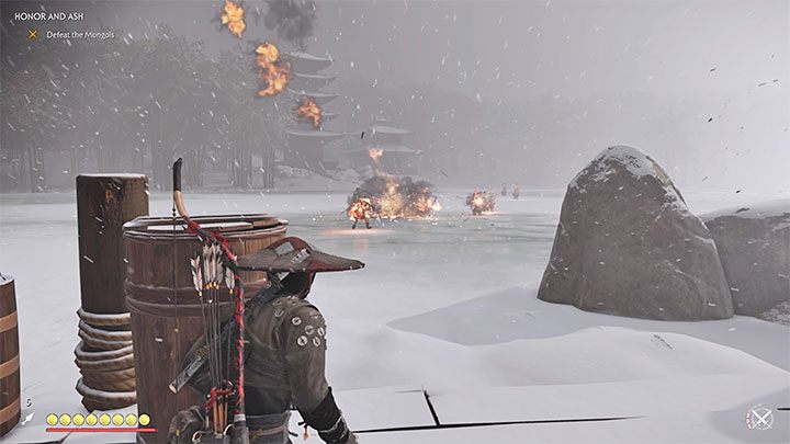 Pozostań na brzegu, z którego wykonywałeś rekonesans - Ghost of Tsushima: Honor i popiół (Honor and Ash) solucja, opis przejścia - Ghost of Tsushima - poradnik do gry