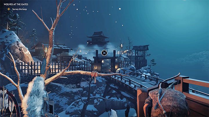 Po rozprawieniu się z wszystkimi przeciwnikami z patrolu wybierz ścieżkę, którą dotarli w to miejsce i wyrusz do niezbadanych jeszcze części fortu - Ghost of Tsushima: Wilki u bram (Wolves at the Gates) solucja, opis przejścia - Ghost of Tsushima - poradnik do gry