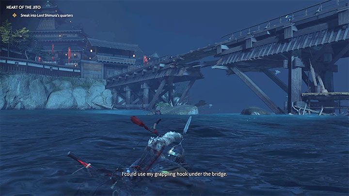 Przestań podążać za strażnikami po zbliżeniu się do zbiornika wodnego - Ghost of Tsushima: Serce Jito (Heart of the Jito) solucja, opis przejścia - Ghost of Tsushima - poradnik do gry