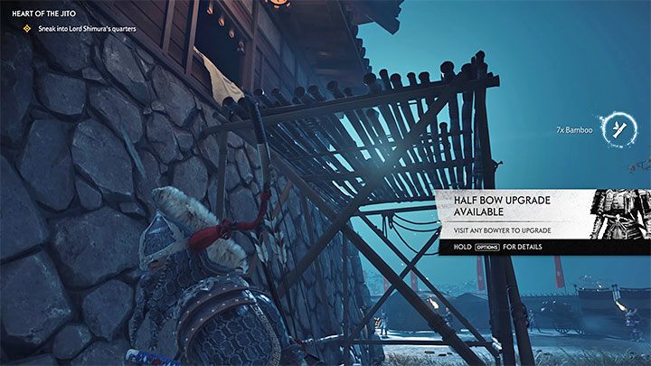 Przejdź przez otwartą bramę i od razu skręć w lewo - Ghost of Tsushima: Serce Jito (Heart of the Jito) solucja, opis przejścia - Ghost of Tsushima - poradnik do gry