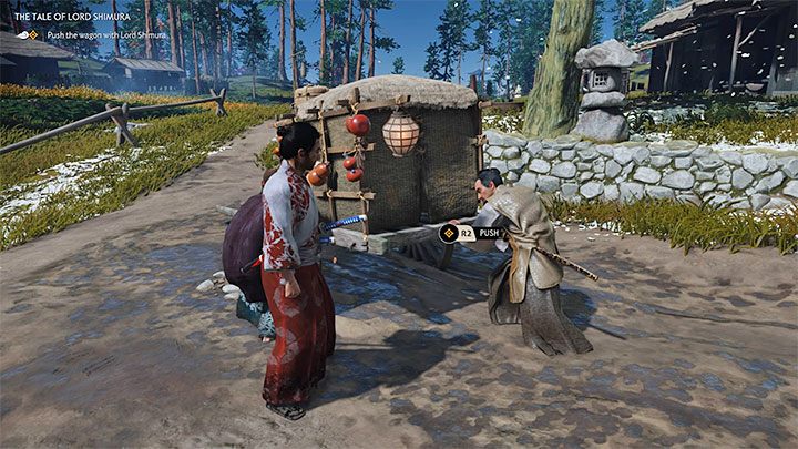 Zauważysz pewnie, że Jin zmienił swój strój i jest to odgórnie narzucony wybór - Ghost of Tsushima: Opowieść Pana Shimury (The Tale of Lord Shimura) solucja - Ghost of Tsushima - poradnik do gry