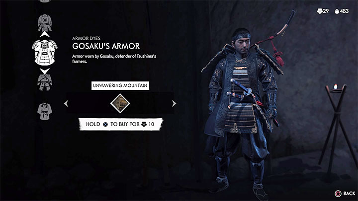 Możesz zmieniać wygląd pancerza dzięki barwnikom - Dyes - Ghost of Tsushima: Jak zmienić wygląd? - Ghost of Tsushima - poradnik do gry