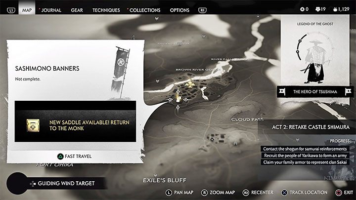 Główny wymóg do odblokowania opcji podmiany siodła to ukończenie głównego questu Młot i kuźnia w pierwszym regionie Cuszimy, czyli przejęcie kontroli nad Kuźnią Komatsu - Ghost of Tsushima: Jak zmienić siodło? - Ghost of Tsushima - poradnik do gry