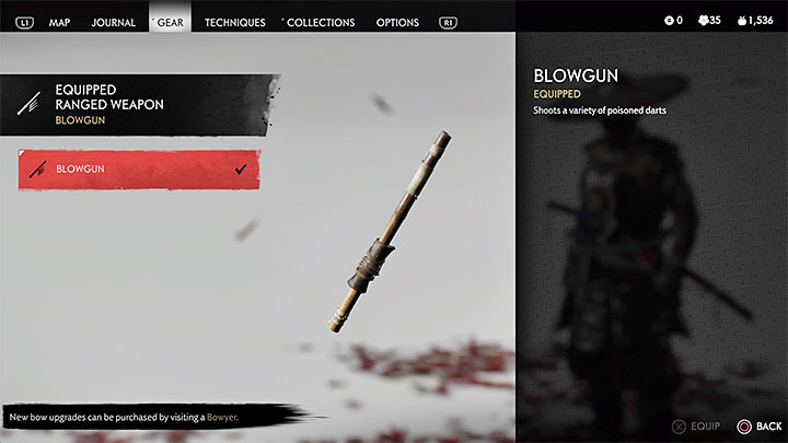 Dmuchawka (Blowgun) jest unikalnym typem broni dystansowej w grze Ghost of Tsushima - Ghost of Tsushima: Jak zdobyć dmuchawkę? - Ghost of Tsushima - poradnik do gry