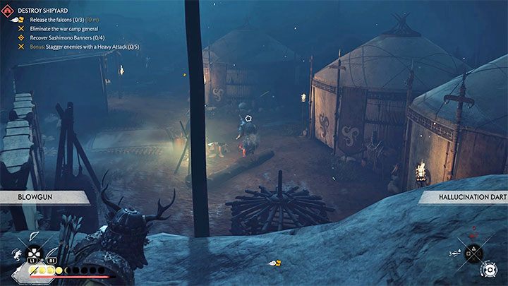 Strzałka halucynacji sprawia, że trafiony przeciwnik zaczyna atakować swoich kolegów w wyniku wystąpienia halucynacji - Ghost of Tsushima: Jak zdobyć dmuchawkę? - Ghost of Tsushima - poradnik do gry