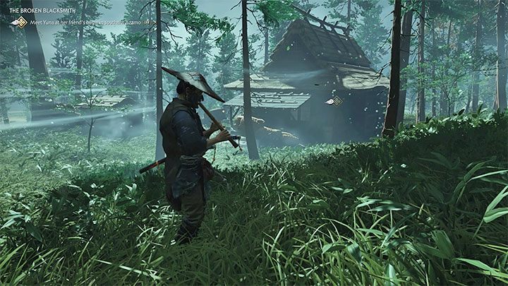 Jin może zagrać na flecie jeśli wykonasz palcem gest w lewo na panelu dotykowym pada - Ghost of Tsushima: Po co grać na flecie? - Ghost of Tsushima - poradnik do gry