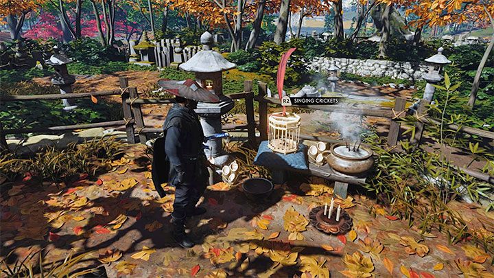 W celu odblokowywania kolejnych melodii musisz odnajdywać klatki ze śpiewającymi świerszczami (Singing Crickets) - Ghost of Tsushima: Po co grać na flecie? - Ghost of Tsushima - poradnik do gry