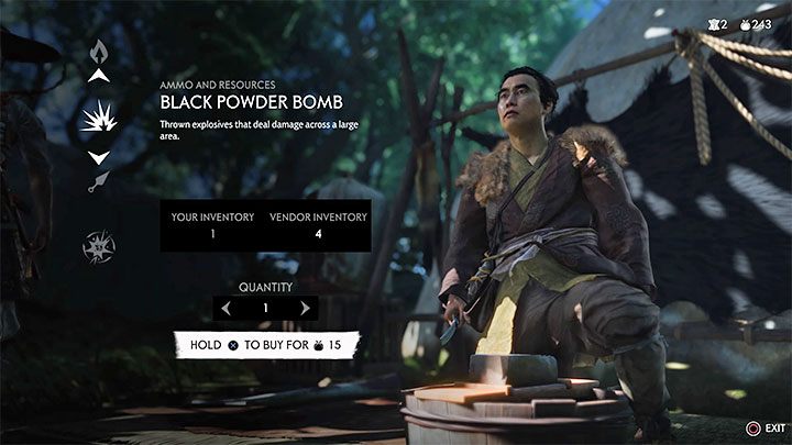 Drugi sposób zdobywania amunicji oraz gadżetów to dokonywanie zakupów u traperów, którzy są jedną z odmian handlarzy w świecie gry - Ghost of Tsushima: Jak odnawiać zapasy amunicji i gadżetów? - Ghost of Tsushima - poradnik do gry