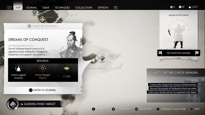 Jak odblokować: Ukończyć zadanie poboczne - Droga Łuku i główne - Duchy przeszłości - Ghost of Tsushima: Sen o Podboju solucja - Ghost of Tsushima - poradnik do gry