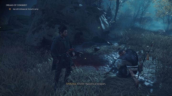 Wraz z Ishikawą udasz się do jednego z prowizorycznych obozów - Ghost of Tsushima: Sen o Podboju solucja - Ghost of Tsushima - poradnik do gry